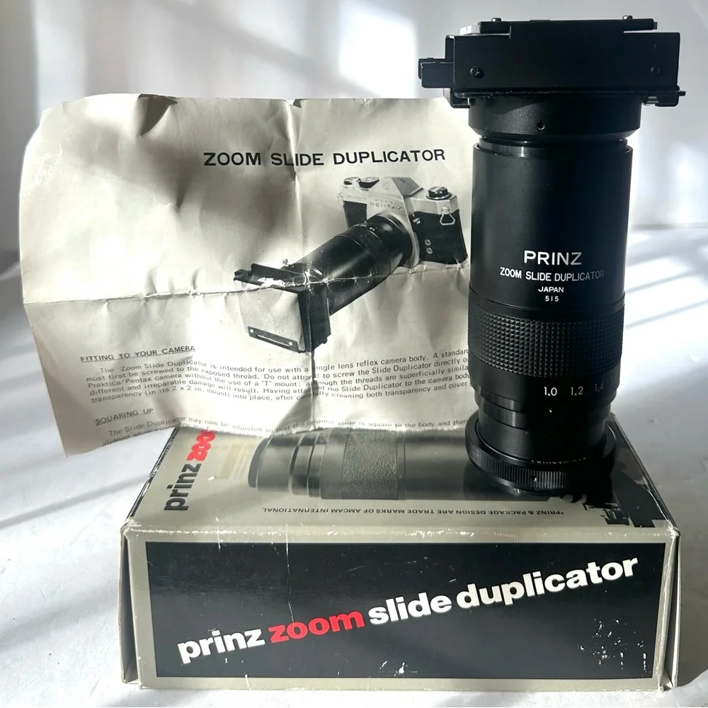 Prinz Zoom Slide Duplicator 1x-2x Japan 515 Film Photo Camera T-Mount